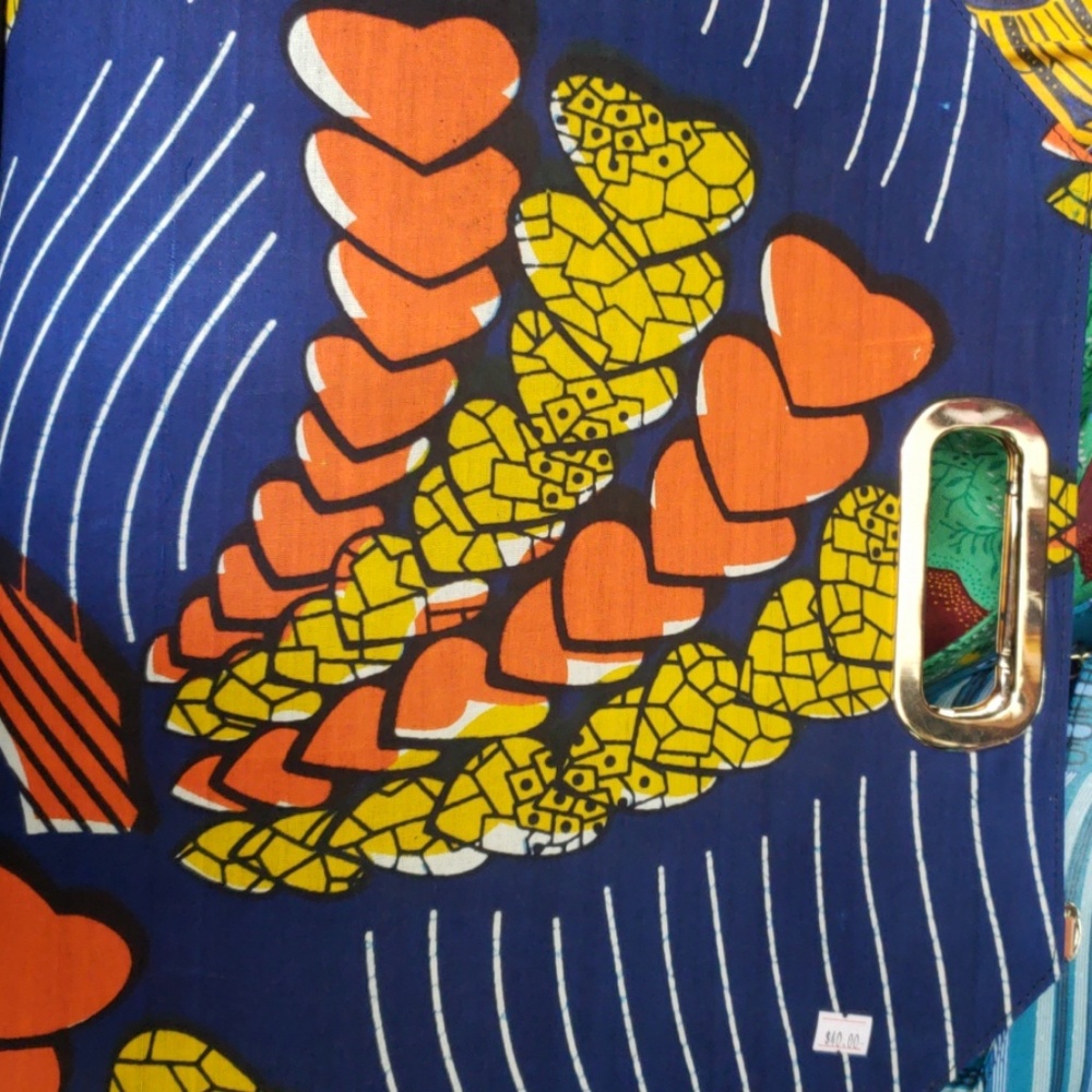 African print shoulder bag